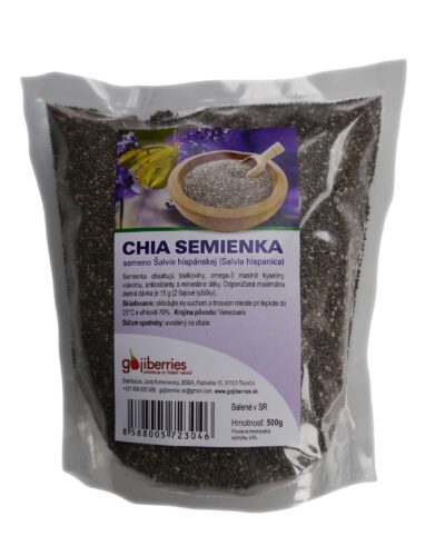 Gojiberries Chia semienka